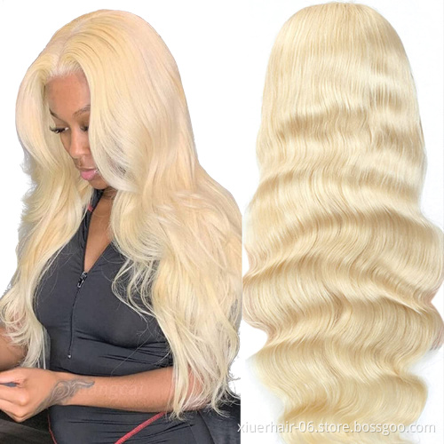 Raw Virgin Cuticle Aligned Brazilian Human Hair Transparent Lace Frontal 613 HD Lace Front Wig With Baby Hair For Black Women